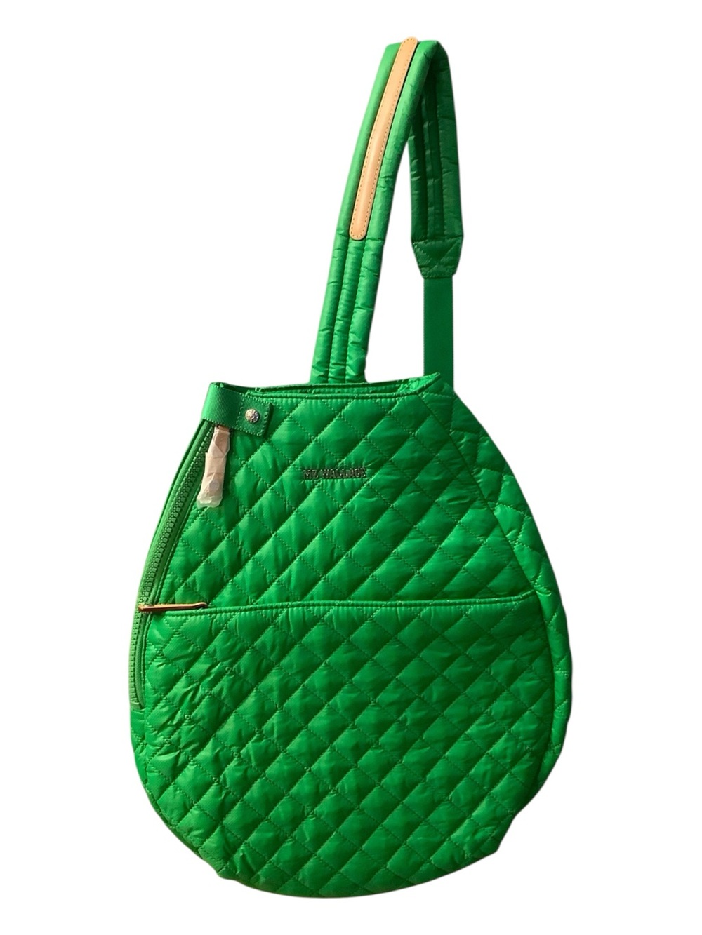 MZ WALLACE Metro 2 Racquet Sling Bag Quilted Grass Green NWT / Dust Bag